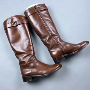 Tory Burch Sienna Brita 30MM leather riding boots Size 10